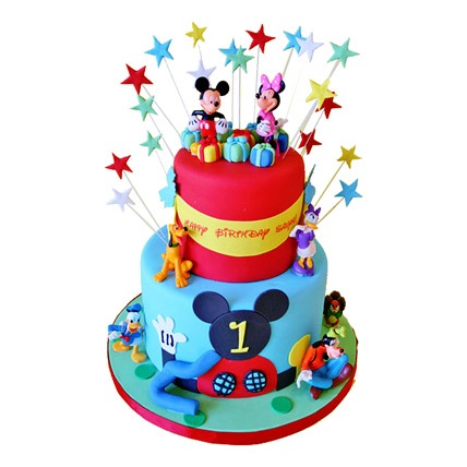 GESF2662 , Baby Girl 2 Tier Cake 3kg | Baby Girl 2 Tier Cake 3kg gifts  Kakinada |Birthday Day